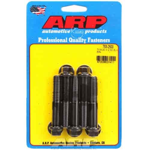 Black Oxide, 7/16" -20, 2.500" UHL, Hex