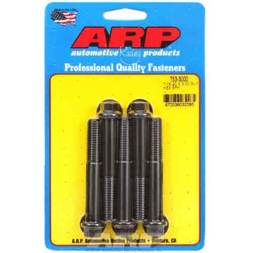Black Oxide, 7/16" -20, 3.000" UHL, Hex