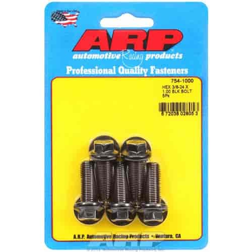 Black Oxide, 3/8" -24, 1.000" UHL, Hex