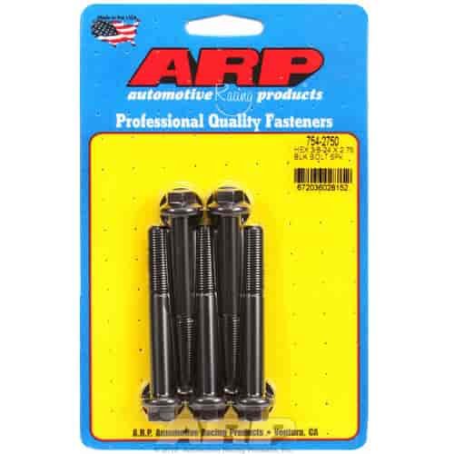 Black Oxide, 3/8" -24, 2.750" UHL, Hex