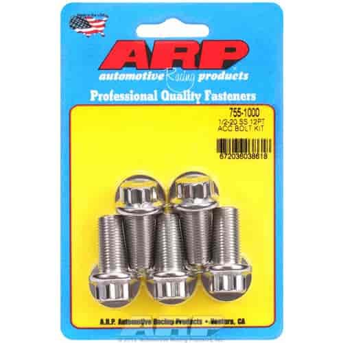 1/2 -20 x 1.000 12pt SS bolts