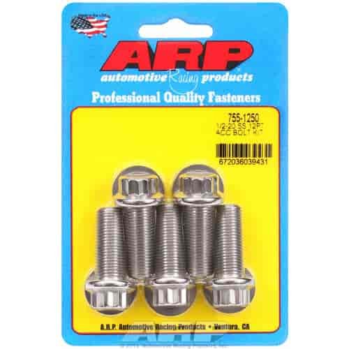1/2 -20 x 1.250 12pt SS bolts