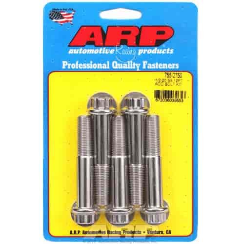 1/2 -20 x 2.750 12pt SS bolts