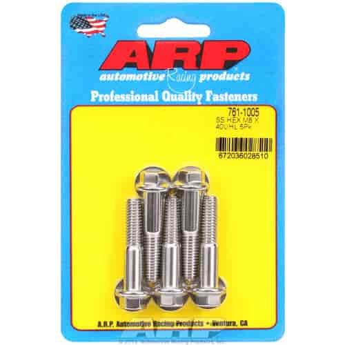 Stainless Steel, M8 x 1.25, 40mm UHL, Hex Head