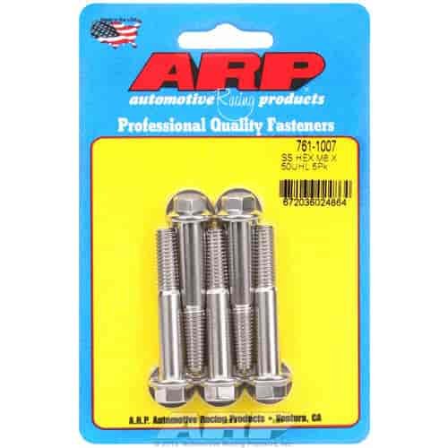 Stainless Steel, M8 x 1.25, 50mm UHL, Hex Head