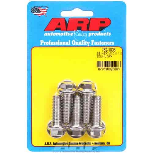 Stainless Steel, M10 x 1.50, 30mm UHL, Hex Head
