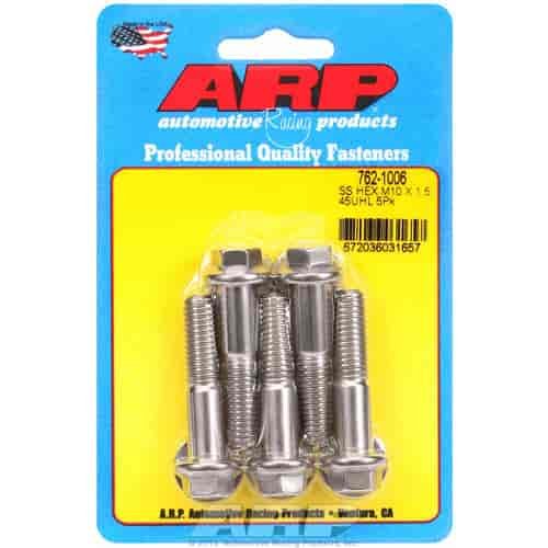 Stainless Steel, M10 x 1.50, 45mm UHL, Hex Head