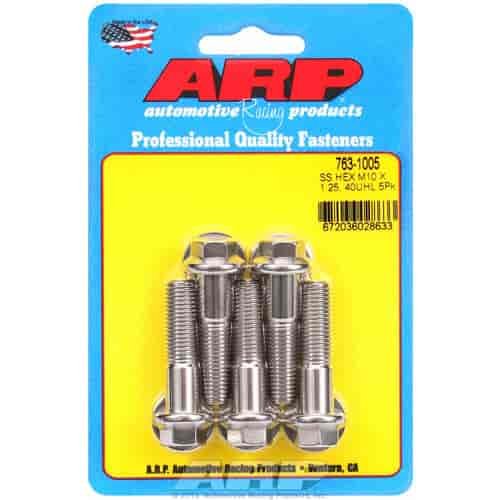 Stainless Steel, M10 x 1.25, 40mm UHL, Hex Head