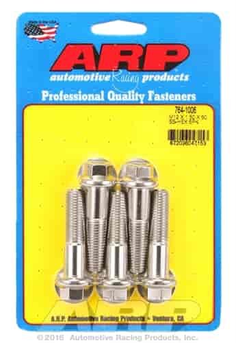 M12 x 1.50 x 50 hex SS bolts