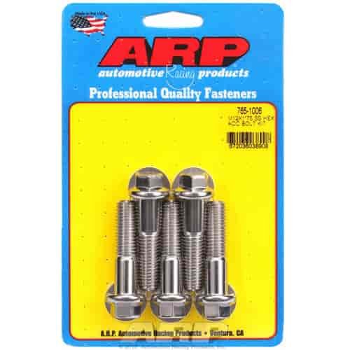 M12 x 1.75 x 50 hex SS bolts