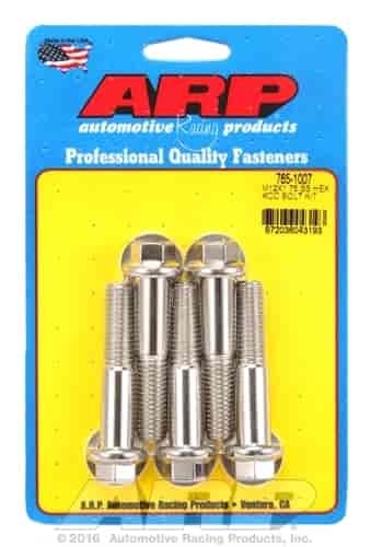 M12 x 1.75 x 60 hex SS bolts
