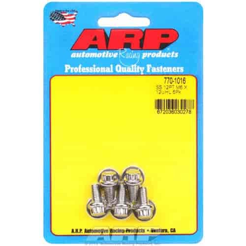 Stainless Steel, M6 x 1.00, 12mm UHL, 12-Point