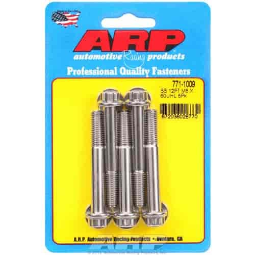 Stainless Steel, M8 x 1.25, 60mm UHL, 12-Point