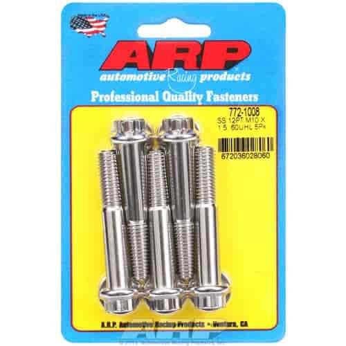 Stainless Steel, M10 x 1.50, 60mm UHL, 12-Point