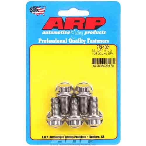 Stainless Steel, M10 x 1.25, 20mm UHL, 12-Point
