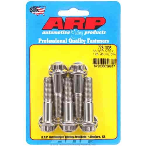 Stainless Steel, M10 x 1.25, 45mm UHL, 12-Point