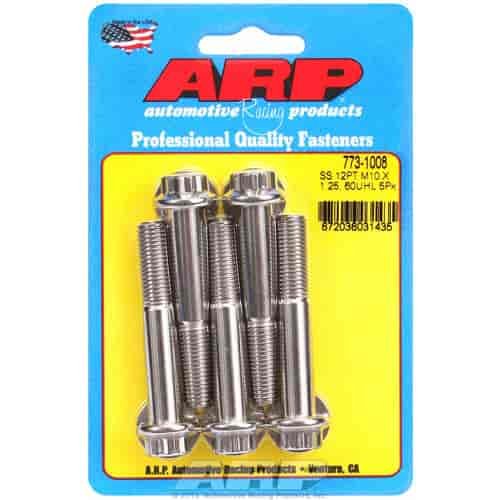 Stainless Steel, M10 x 1.25, 60mm UHL, 12-Point
