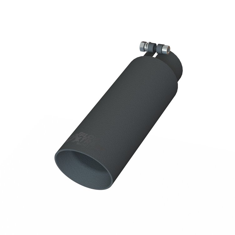 TB103040 Exhaust Tail Pipe Tip 3" IN 4" OUT 13"L - Black