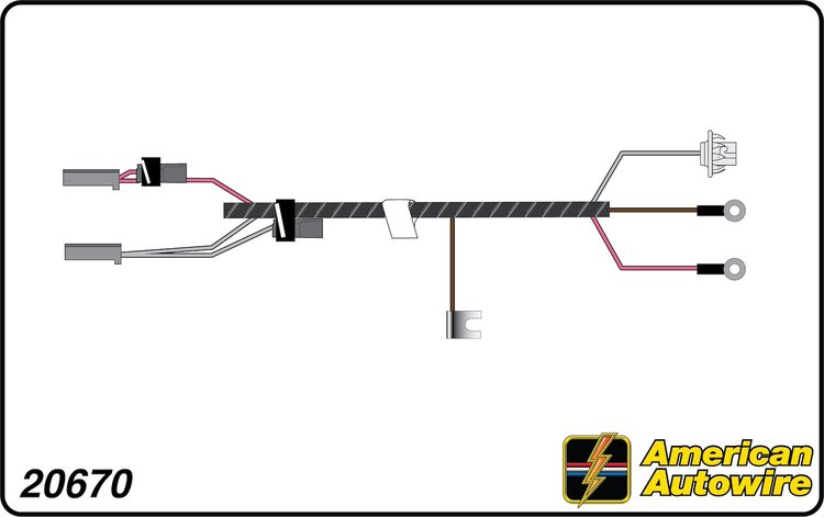 TACHOMETER HARNESS, V8