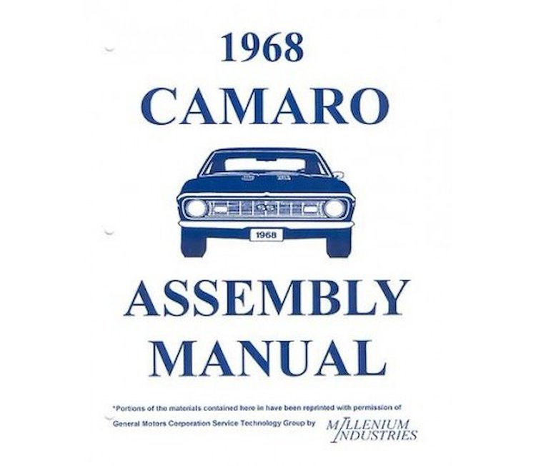 Factory Assembly Manual 1968 Chevy Camaro