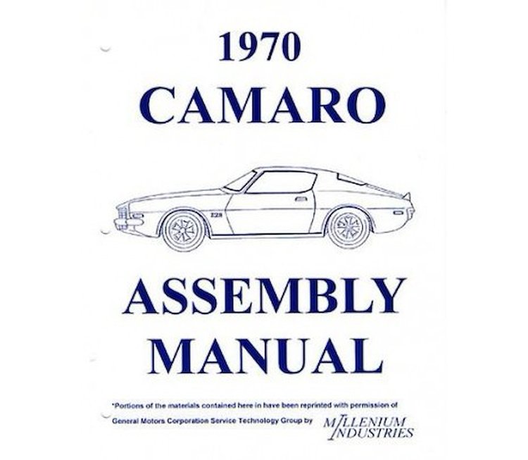 Factory Assembly Manual 1970 Chevy Camaro