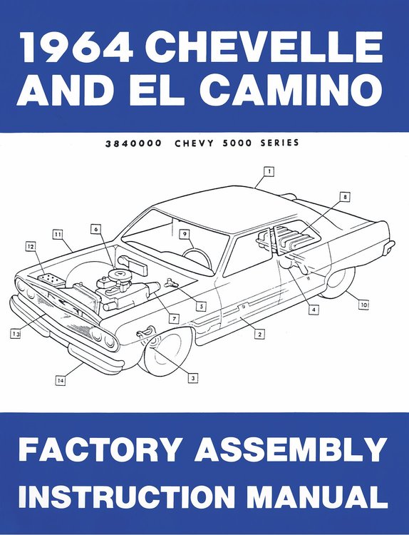 Factory Assembly Manual 1964 Chevy Chevelle & El Camino