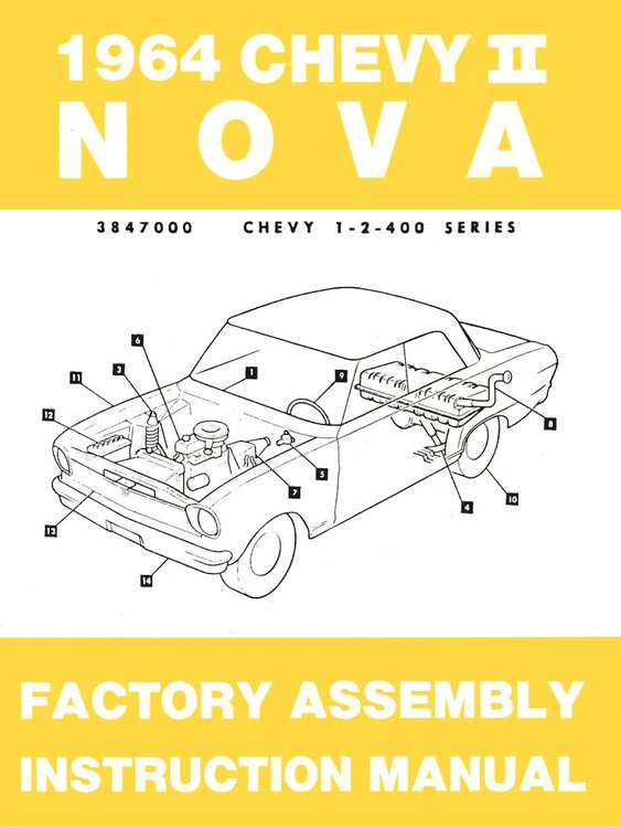 Factory Assembly Manual 1964 Chevy Nova
