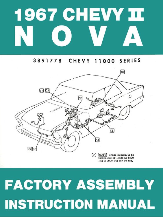 Factory Assembly Manual 1967 Chevy Nova
