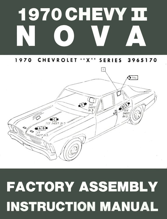 Factory Assembly Manual 1970 Chevy Nova