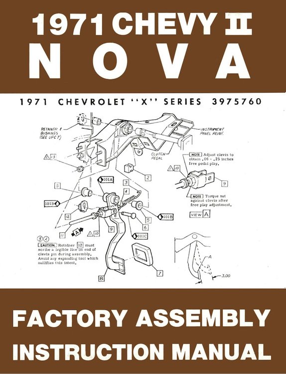Factory Assembly Manual 1971 Chevy Nova