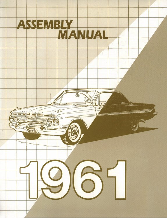Factory Assembly Manual 1961 Full Size Chevy Car