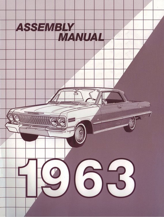 Factory Assembly Manual 1963 Full Size Chevy Car