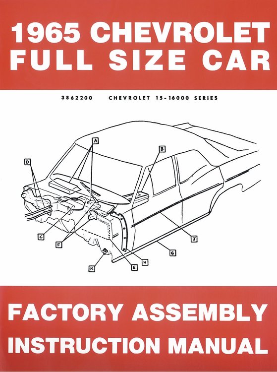 Factory Assembly Manual 1965 Full Size Chevy Car