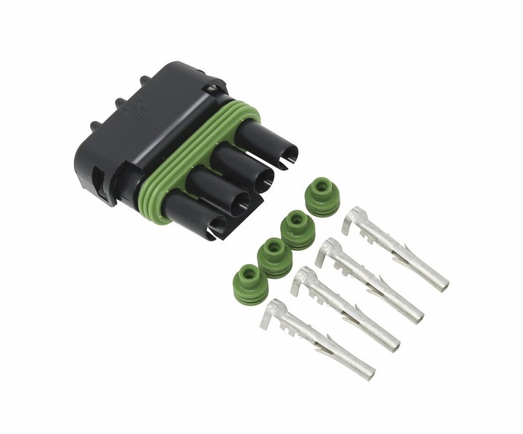Weather-Pac Connector 4-Way Flat Female