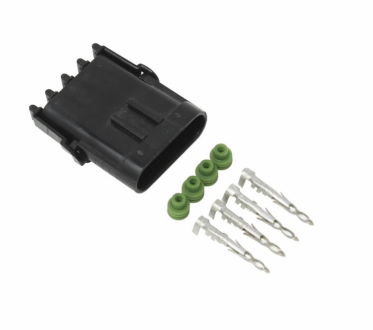 Weather-Pac Connector 4-Way Flat Male