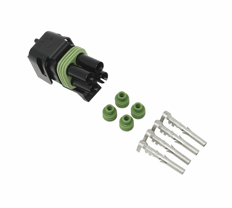 Weather-Pac Connector 4-Way Square Female