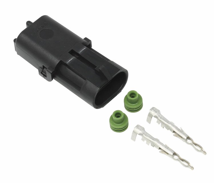 Weather-Pac Connector 2-Way Flat Male