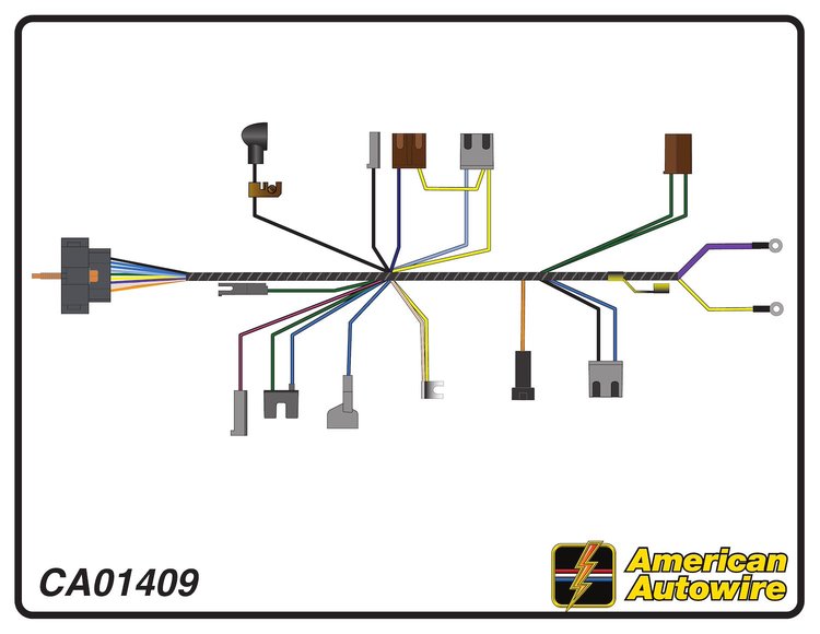 ENGINE HARNESS, V8, small