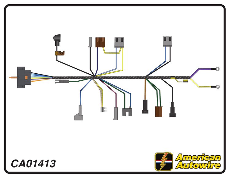 ENGINE HARNESS, V8, small
