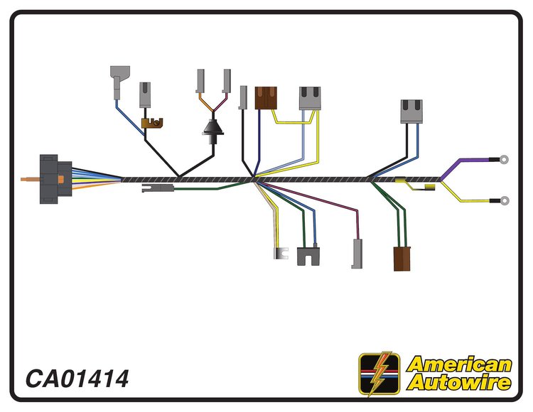 ENGINE HARNESS, V8, big b