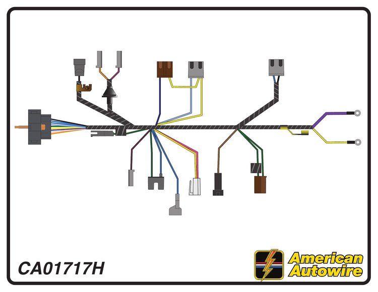 ENGINE HARNESS, V8, small