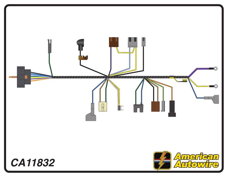 ENGINE HARNESS, V8, small