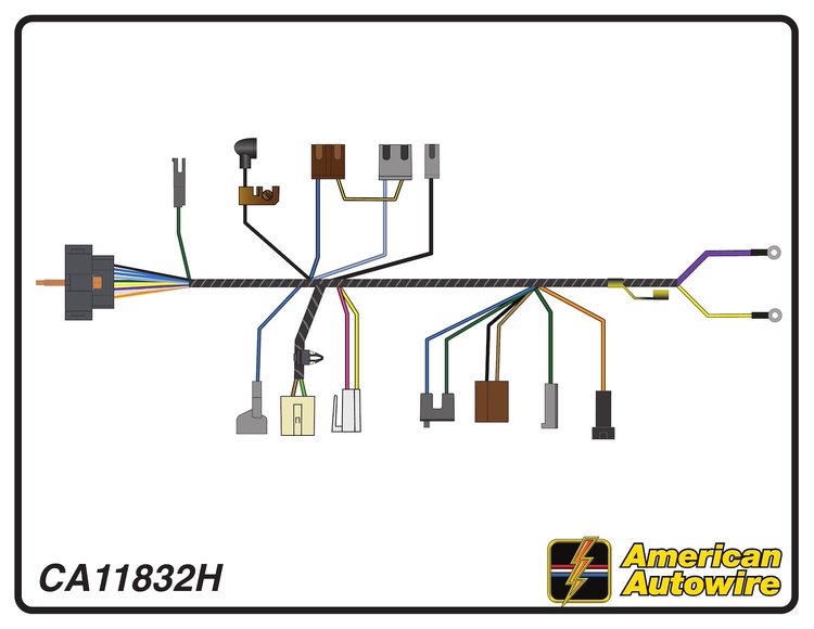 ENGINE HARNESS, V8, small