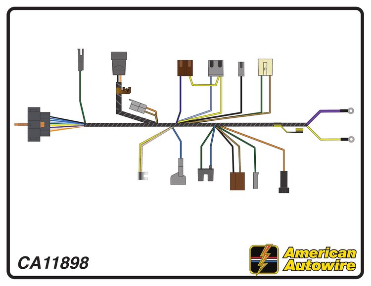 ENGINE HARNESS, V8, small