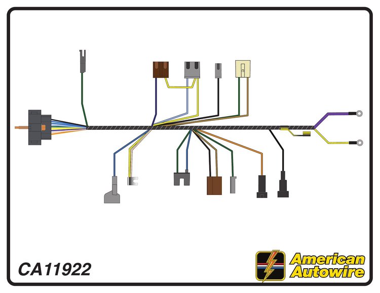ENGINE HARNESS, V8, small