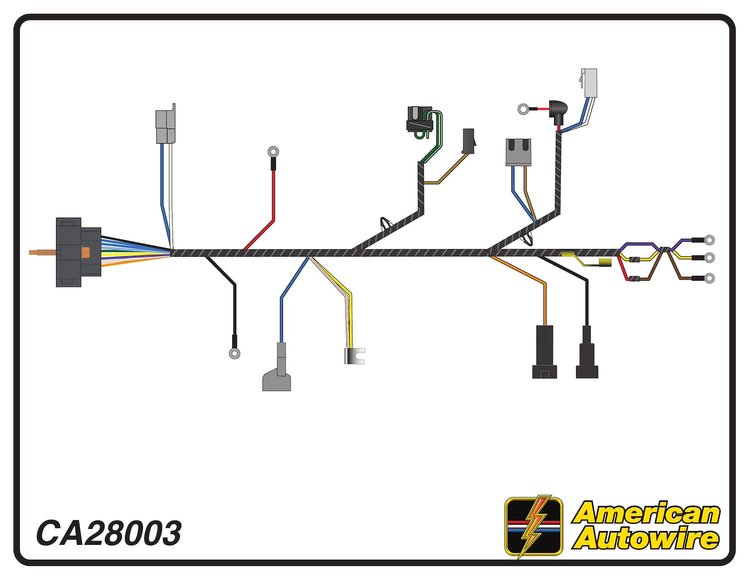 ENGINE HARNESS, V8, small
