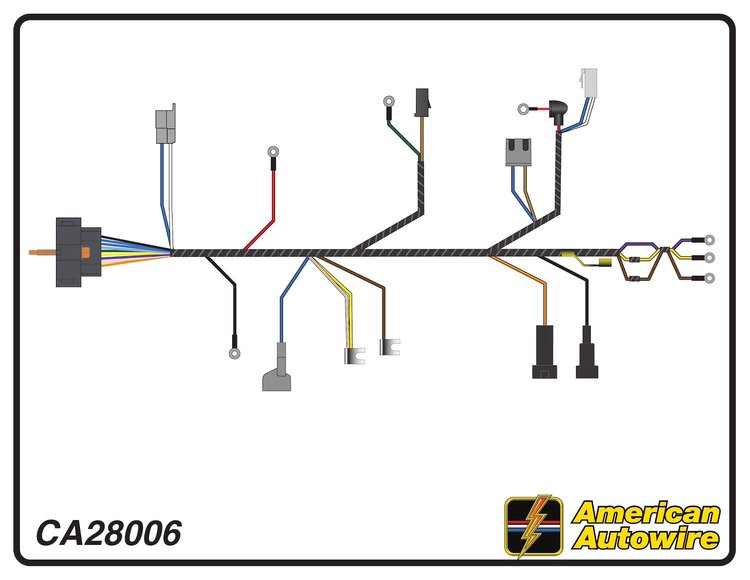 ENGINE HARNESS, V8, small
