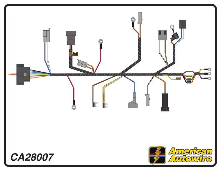 ENGINE HARNESS, V8, small