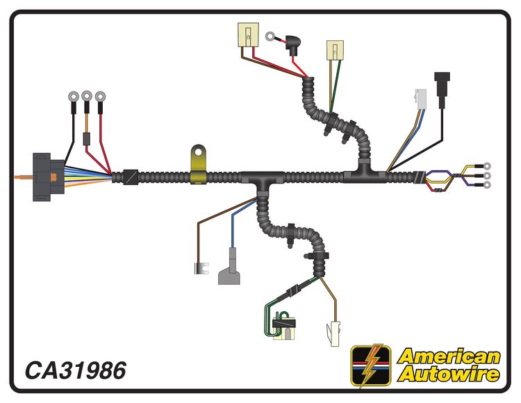 ENGINE HARNESS, V8, with