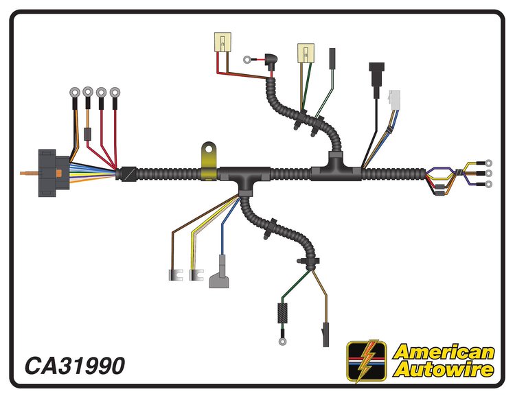 ENGINE HARNESS, V8, with